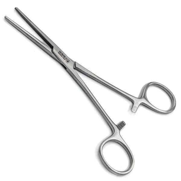 DHS-04-274-16. Затискач кровозупинний Більрота-Пеана, прямий, 160 мм. DURABLE.